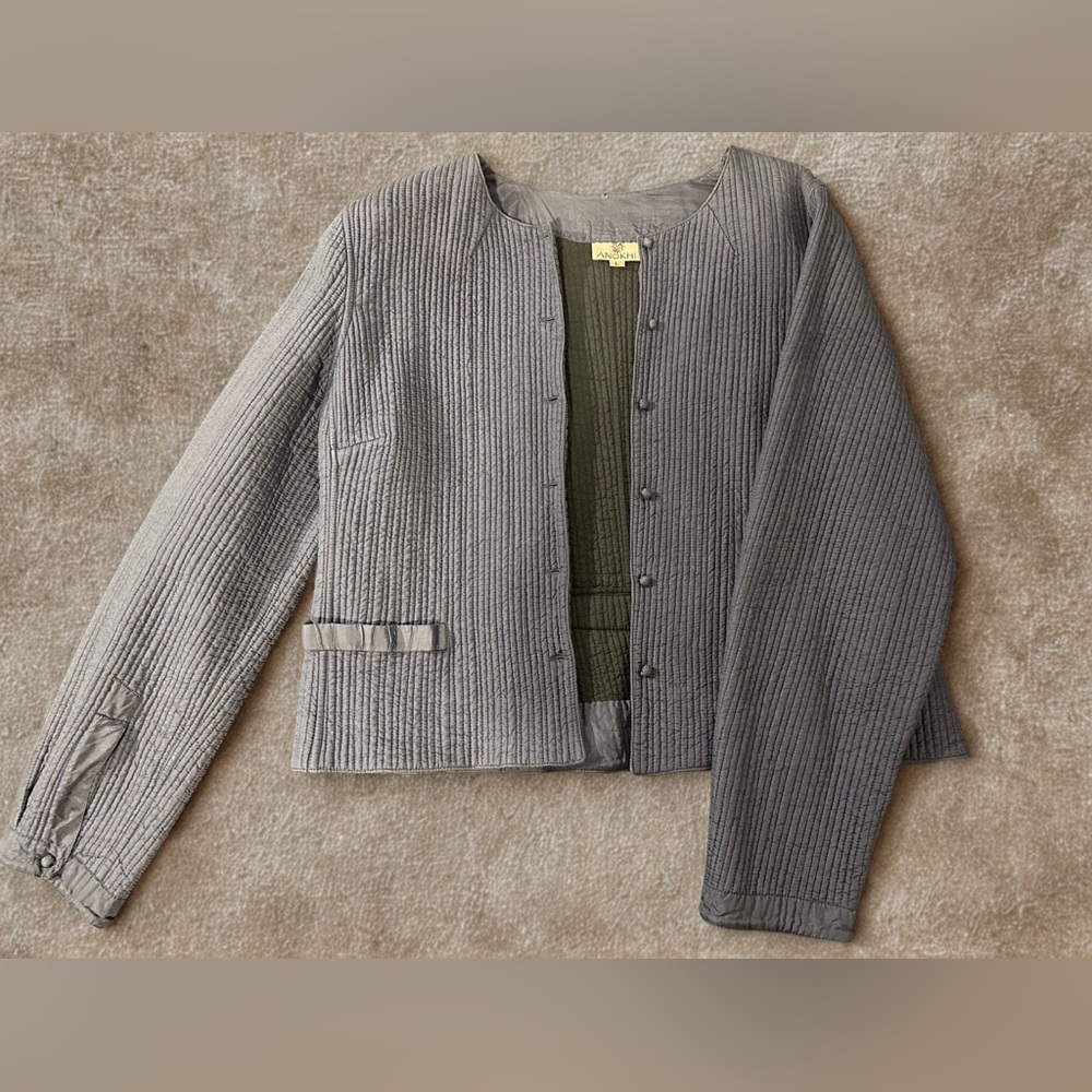 Vintage Anokhi Silk Quilted Jacket